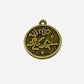 Zodiac Sign Moon Pendant - Bronze