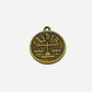 Zodiac Sign Moon Pendant - Bronze