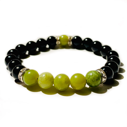 Canadian Jade Beaded Bracelet