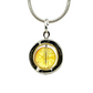 Citrine Gemstone Spinner Necklace