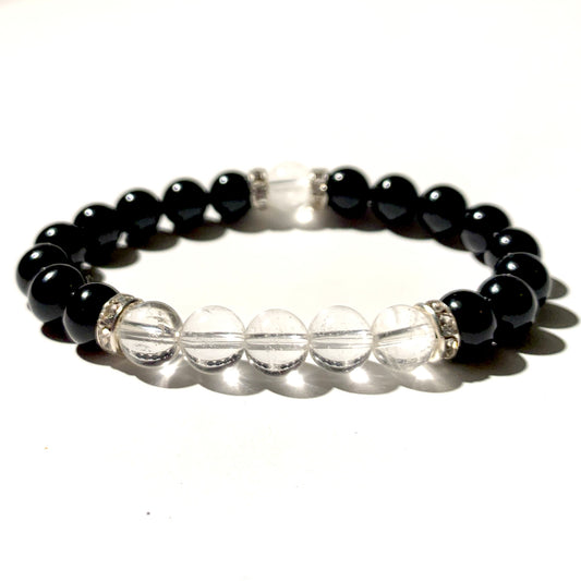 Clear Quartz Beaded Bracelet