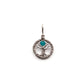 Delicate Blue Zircon Crystal Tree of Life Pendant ~ December Birthstone