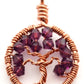 Amethyst Crystal Tree of Life Pendant ~ February Birthstone