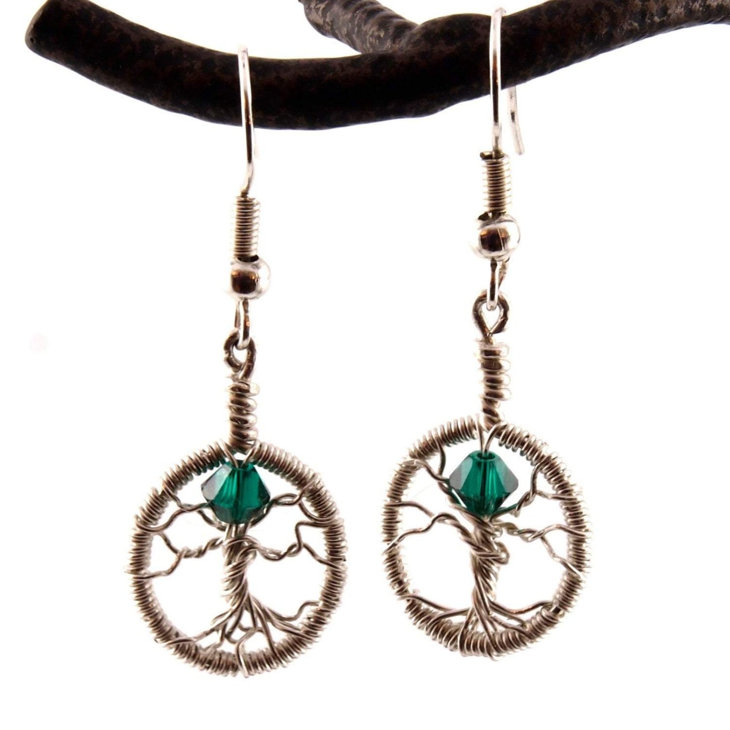 Tree of Life Earrings ~ Birthstone Jewelry