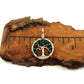 Emerald Crystal Tree of Life Pendant ~ May Birthstone