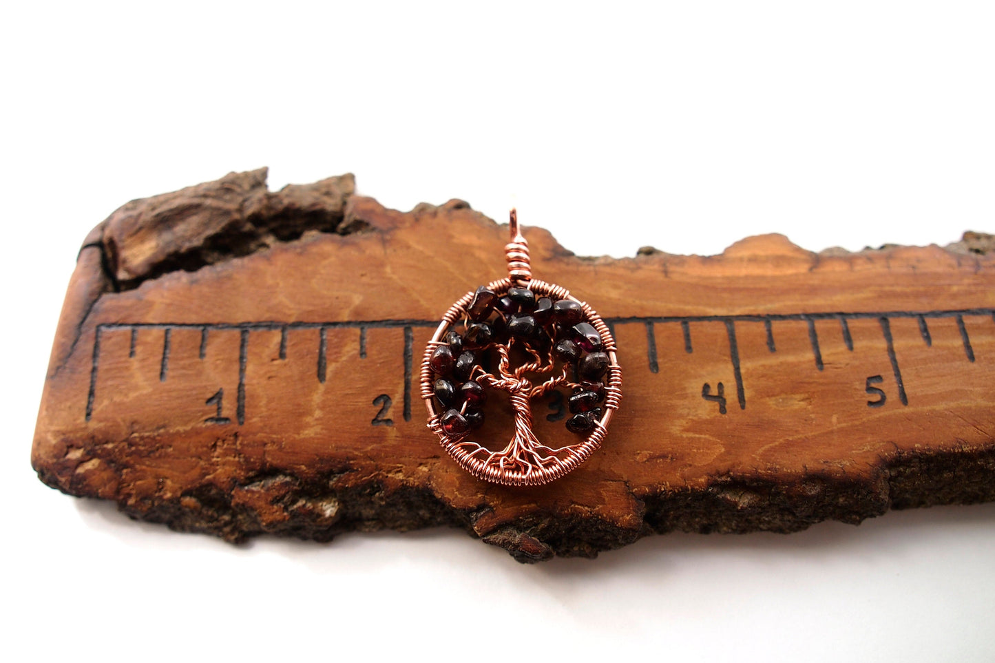 Garnet Tree of Life Pendant