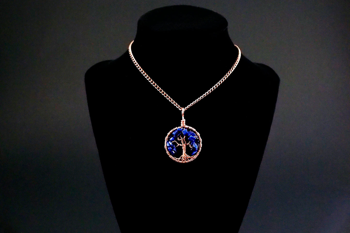 Lapis Tree of Life Pendant