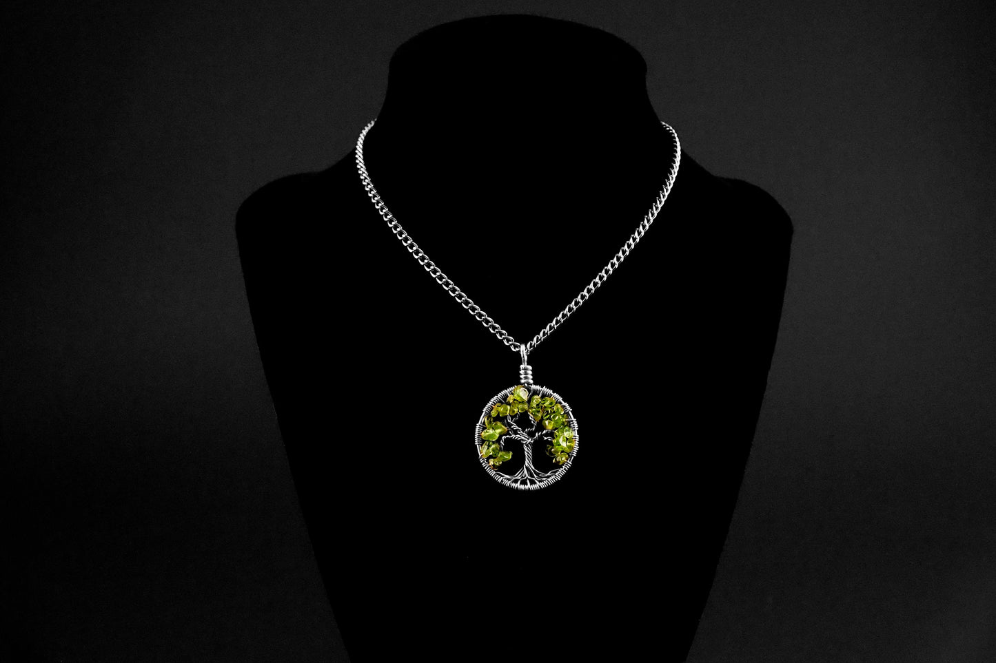 Peridot Tree of Life Pendant