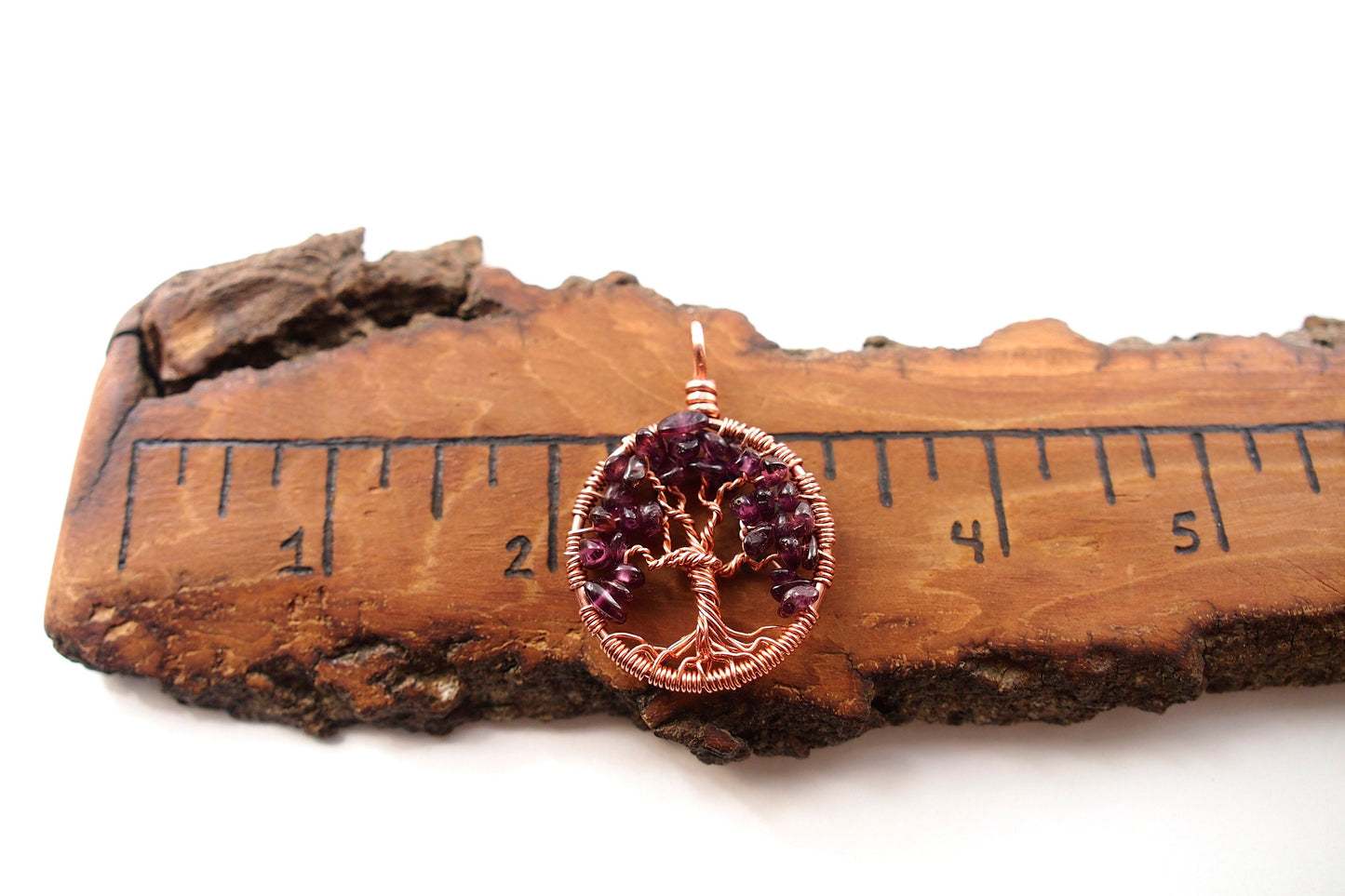 Rhodolite Tree of Life Pendant