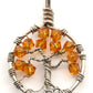 Topaz Crystal Tree of Life Pendant ~ November Birthstone