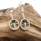 Tree of Life Earrings ~ Birthstone Jewelry