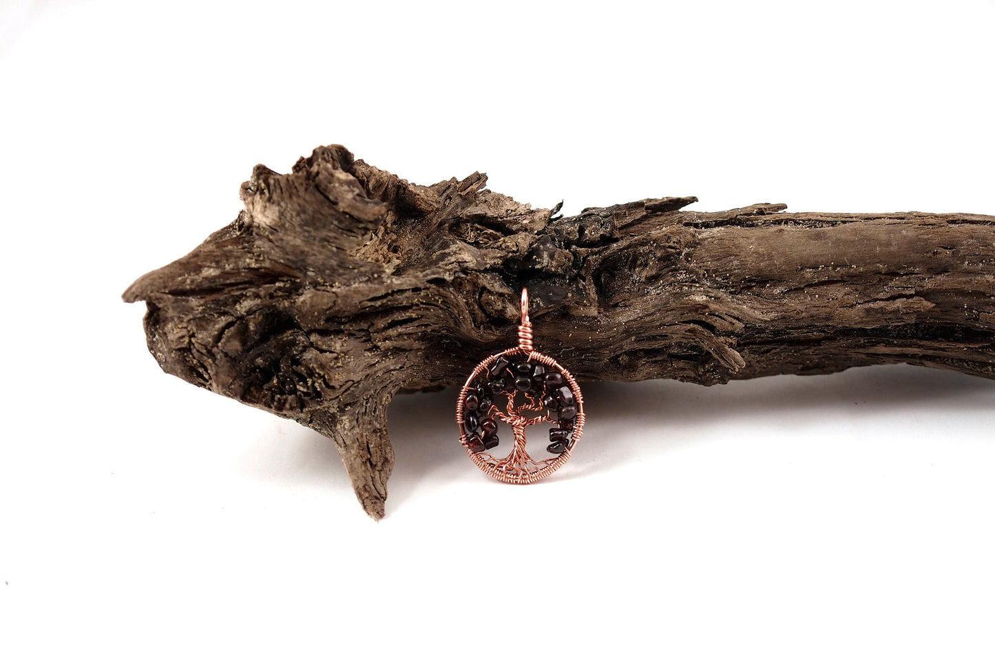 Garnet Tree of Life Pendant