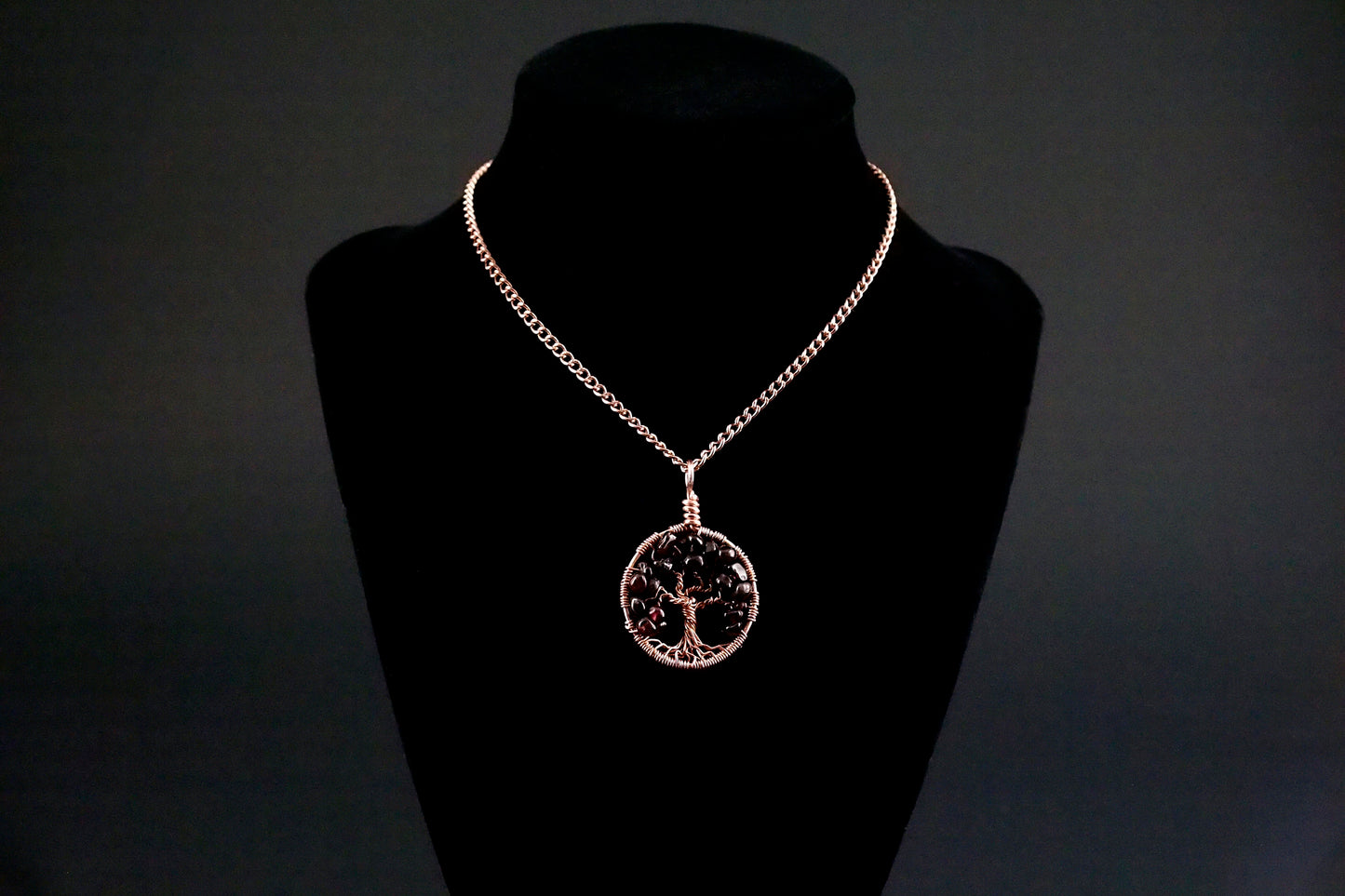 Garnet Tree of Life Pendant