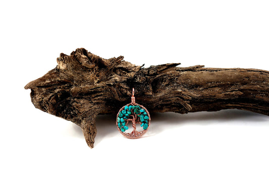 Turquoise Tree of Life Pendant