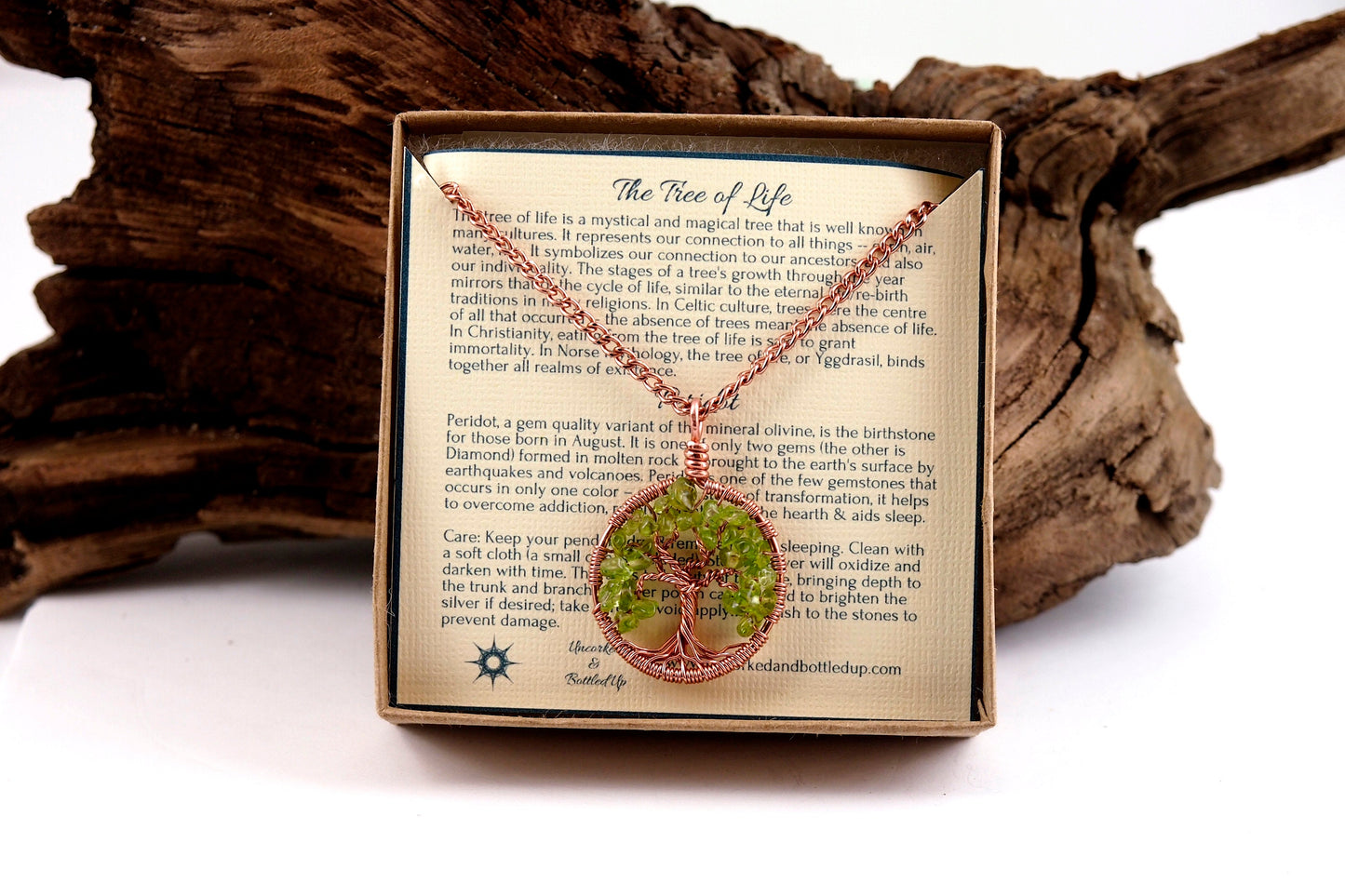 Peridot Tree of Life Pendant