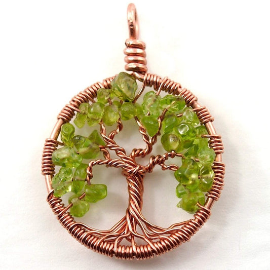 Peridot Tree of Life Pendant