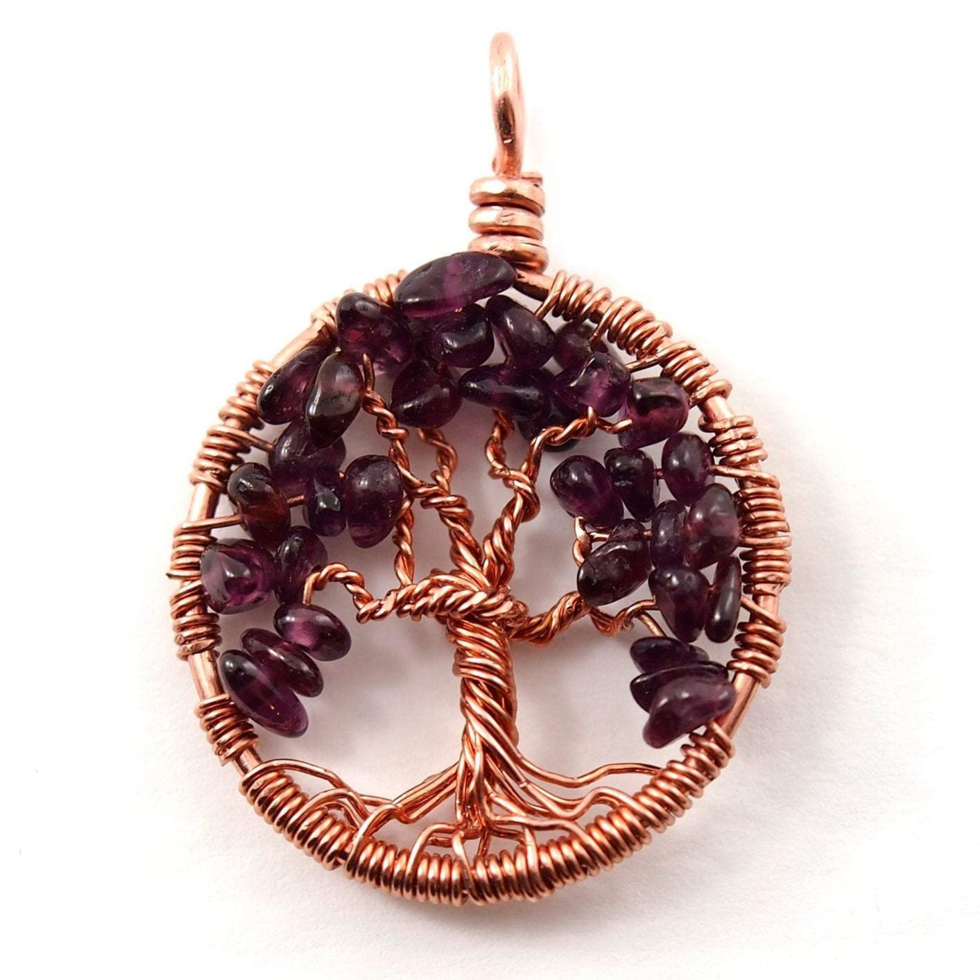 Rhodolite Tree of Life Pendant