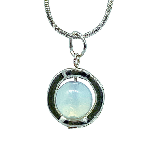 Opalite Gemstone Spinner Necklace