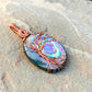 Paua / Abalone Shell Tree of Life Pendant in Copper