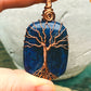 Lapis Tree of Life Necklace in Copper