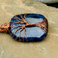 Lapis Tree of Life Necklace in Copper