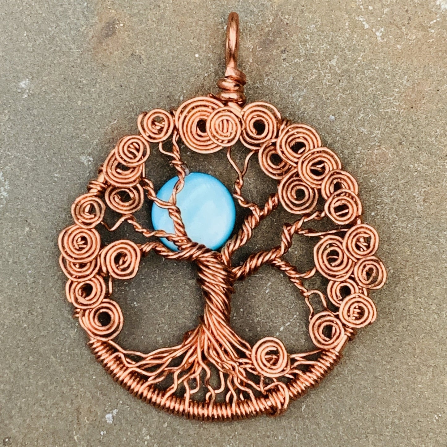 Spiral Tree of Life in Copper