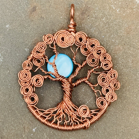 Spiral Tree of Life in Copper